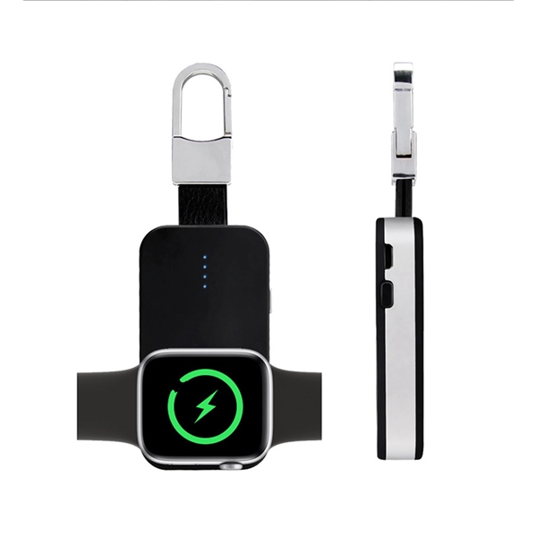 1000 mAh Watch Wireless Charger Power Bank Keychain 