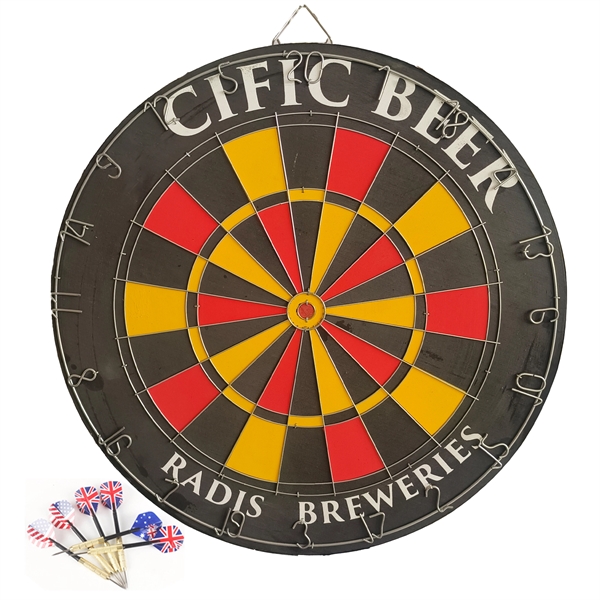 Dartboard Cork With 6 Darts MOQ 50Pcs