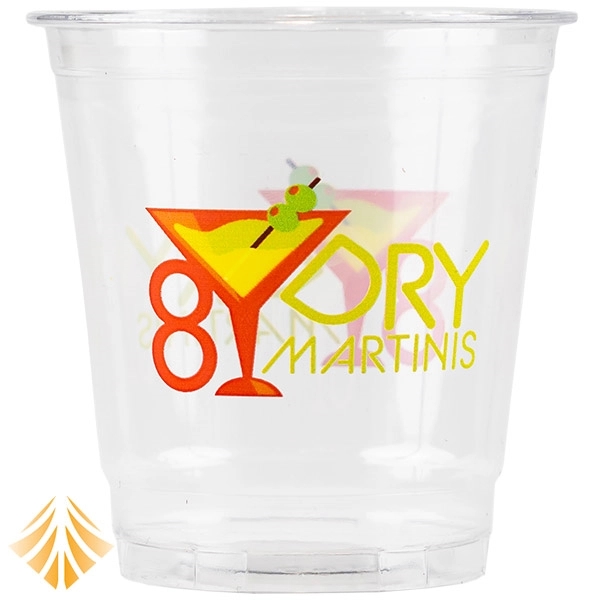 8 oz Custom Printed Clear Plastic PET Cups PRO 
