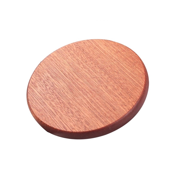 Ebony Wood Coaster with Cork Backing