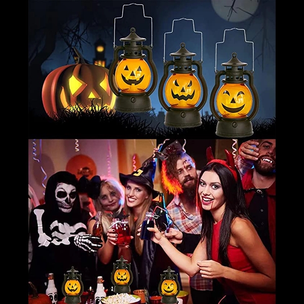 Mini Halloween Pumpkin Lantern with LED