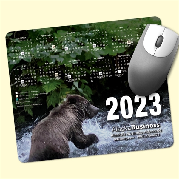 Vynex®Heavy Duty 8x9.5x1/8 Hard Surface Calendar Mouse Pad