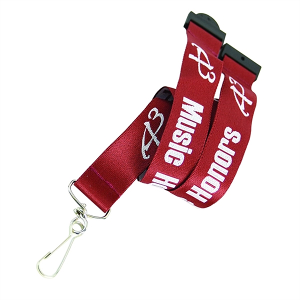 Custom 5/8" Woven Lanyards w/ Safety Breakaway