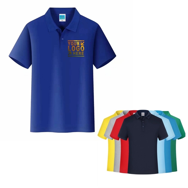 Unisex Short Sleeve Poly-cotton Blend Adult Polo T-Shirt