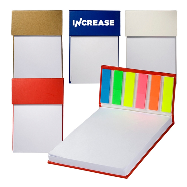 4"  x 6"  Hardcover Sticky Flag Jotter Pad