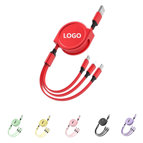 3 in 1 Retractable Charger Cables