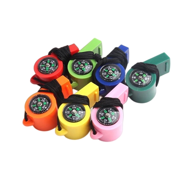 2 in 1 Function Whistles with Compass