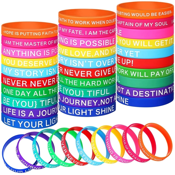Rush Service Screen Printed Silicone Bracelets
