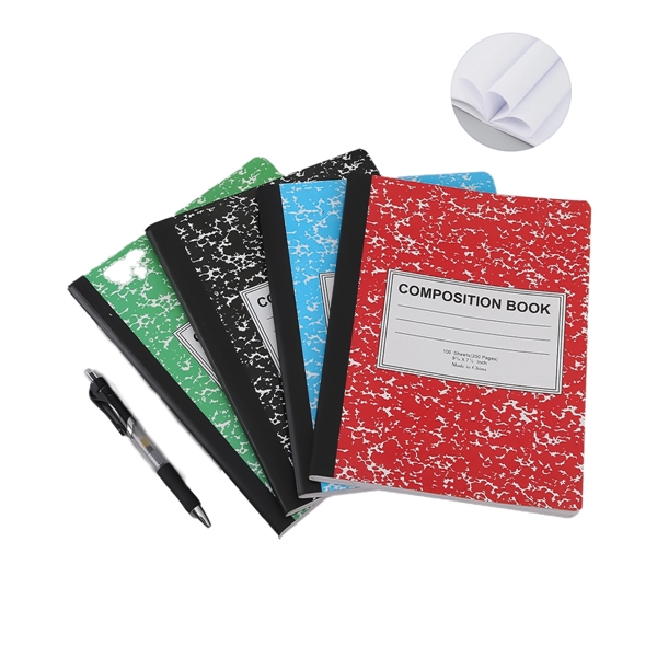 200 Pages B5 9.75''X7.5'' Marble Cover Composition Notebook
