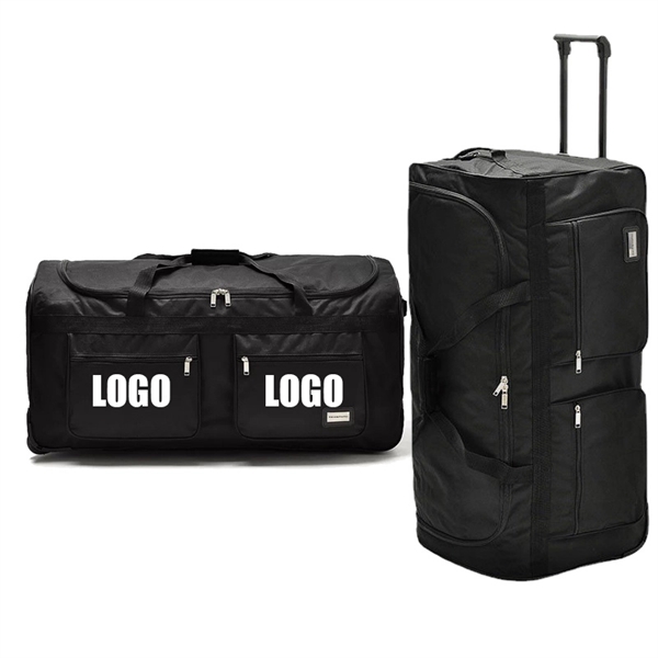 32-40 Inch Large Capacity Travel Rolling Duffel Bag