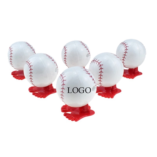Flipping Wind-Up Baseball Toy