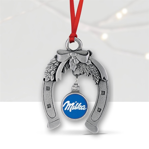 3-D Stock Dangler Ornament (2" x 1 3/4" Horseshoe)