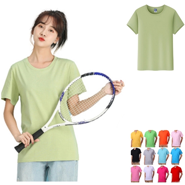 Round collar T-shirt