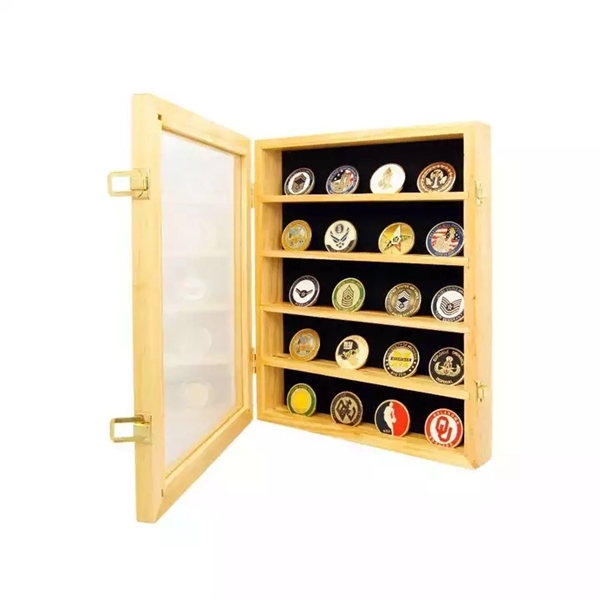 Wood Coin Display Box