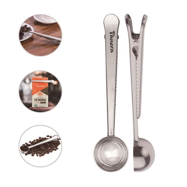Stainless Steel Coffee Scoop Clip