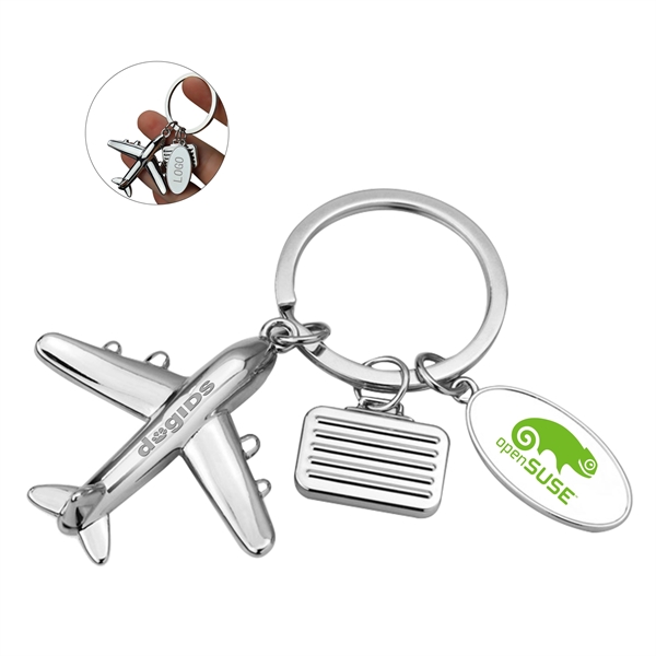 Airplane Tag Keychain