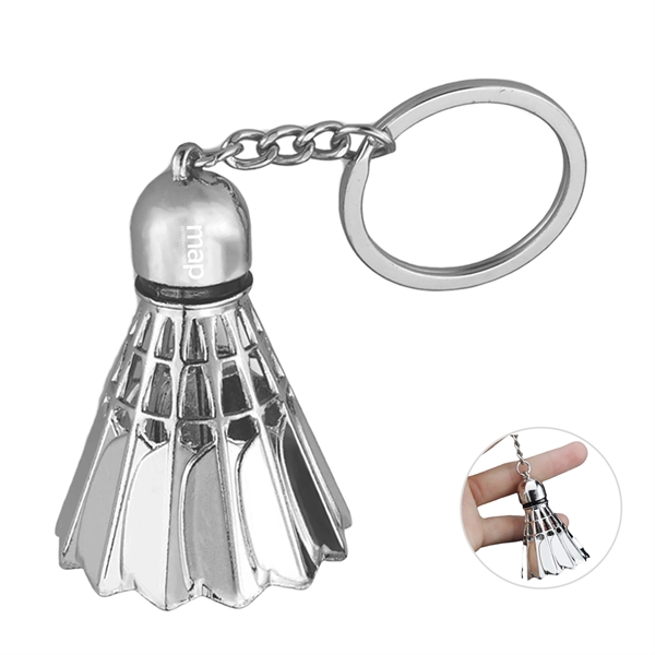 Badminton Key Ring