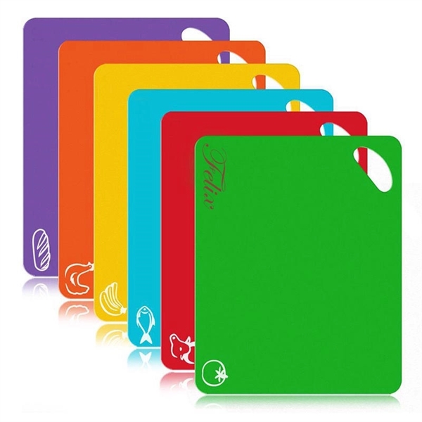 Flexible Plastic Cutting Board Set of 6