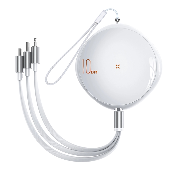 Three-in-one Retractable Data Cable