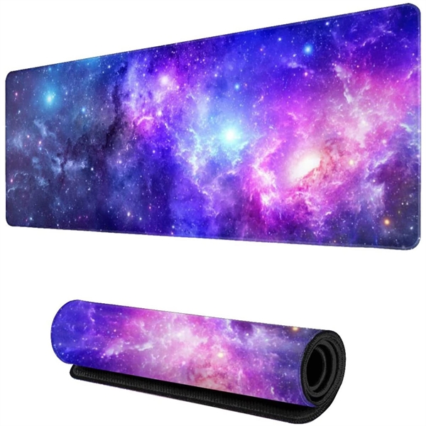 Full Color Large Gaming Mouse Pad with Stitched Edge