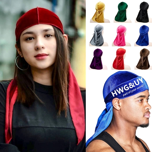 Velvet Satin Durag Headband
