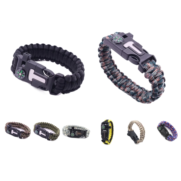 Paracord Survival Bracelet Flint Steel Fire Starter