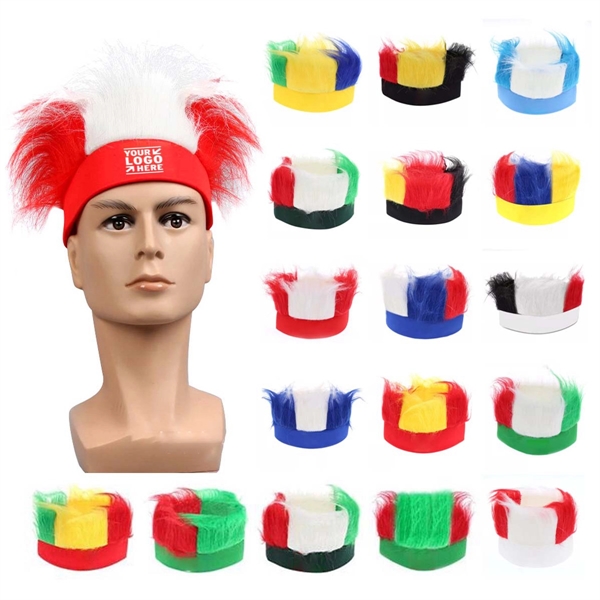 Custom Football Sports Fan Crazy Wig Headband