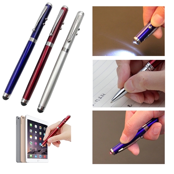 Laser touch screen LED pen