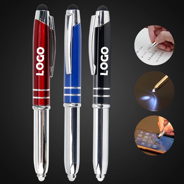 Executive 3 in 1 Metal Pen with LED