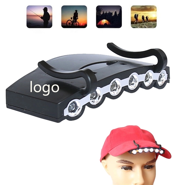 Led Fishing Hat Brim Clip Light