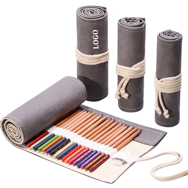 Canvas Roll Up Pencil Case