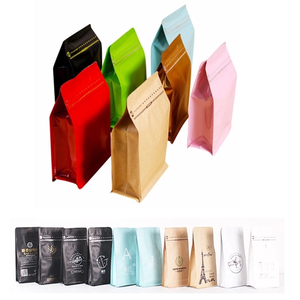 Custom Zipper Aluminium Foil Coffee Beans Food Bag