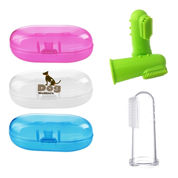 Soft Pet Finger Toothbrush For Teddy Dog