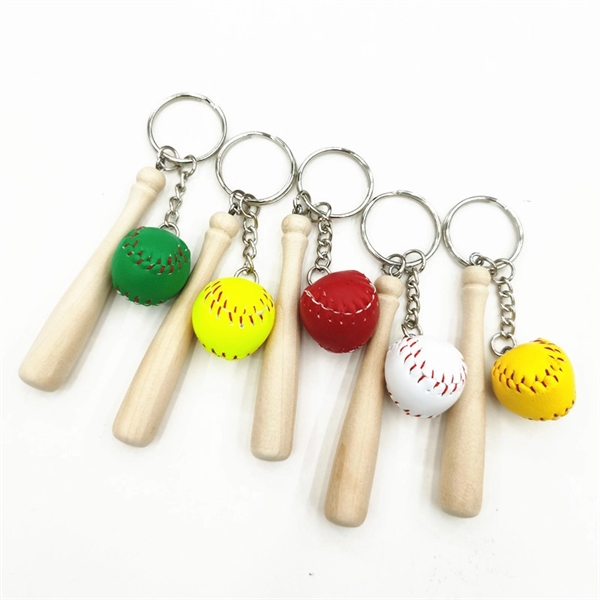 Mini Baseball Keychains