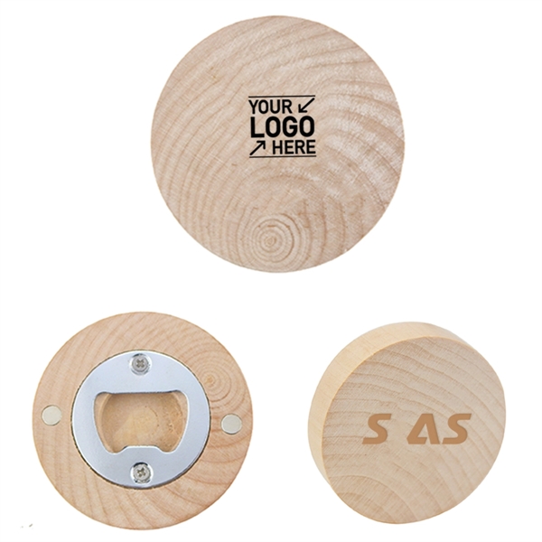 Magnet Wooden Beer Bottle Opener