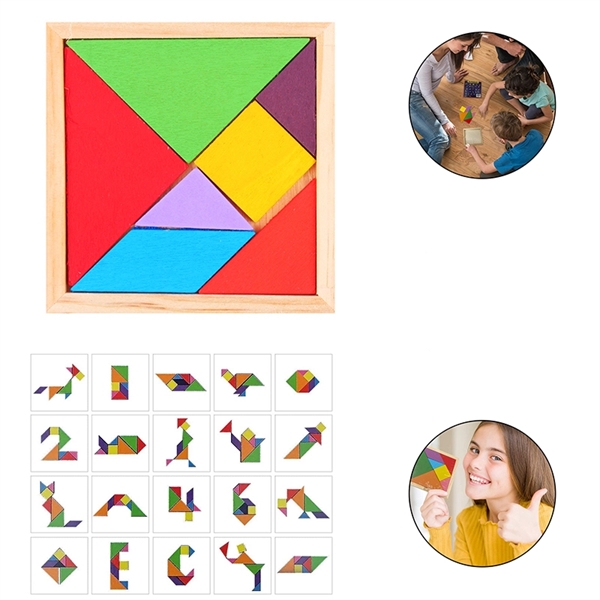 Wooden Seven-Piece Puzzle