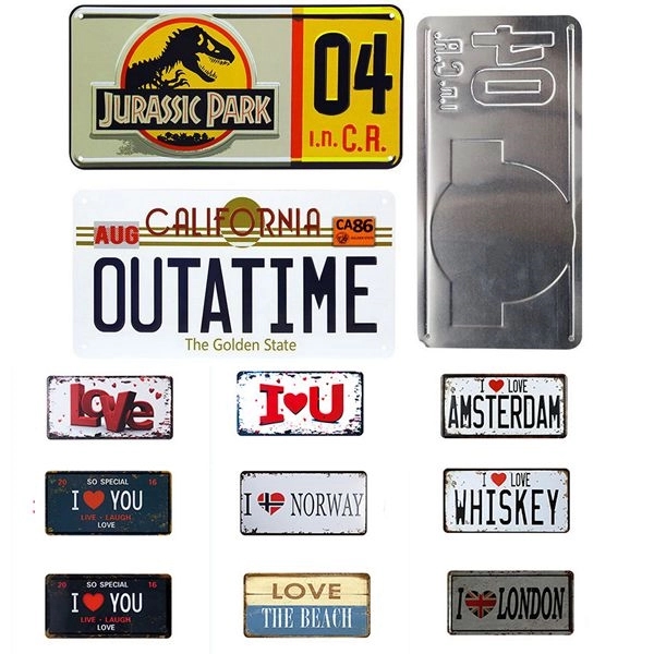 Custom Embossed Metal Auto License Plate