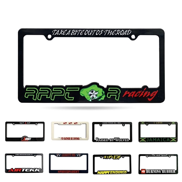 Custom Shaped ABS 3-D License Plate Frames
