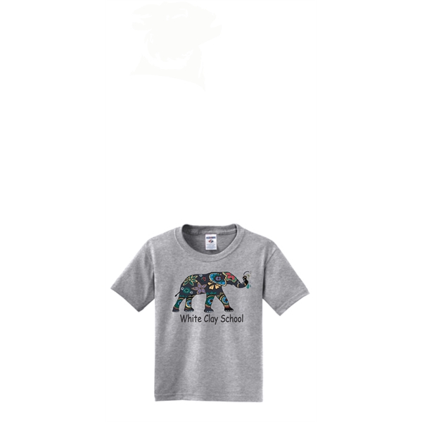 White Clay YOUTH Tee Pachyderm