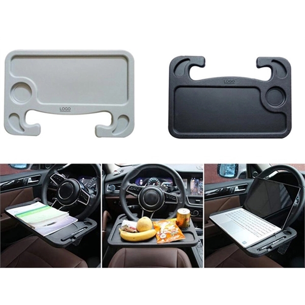 2-IN-1 Portable Auto Steering Wheel Table Dinner Plate