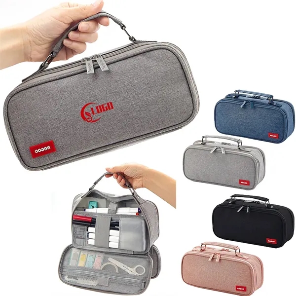Portable Canvas Pencil Pouch