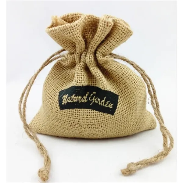 Rough Jute Burlap Pouch