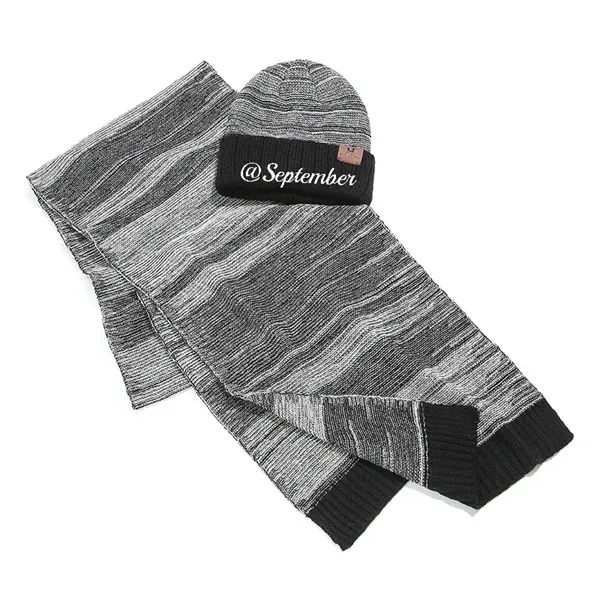 2-in-1 Heathered Knit Winter Set