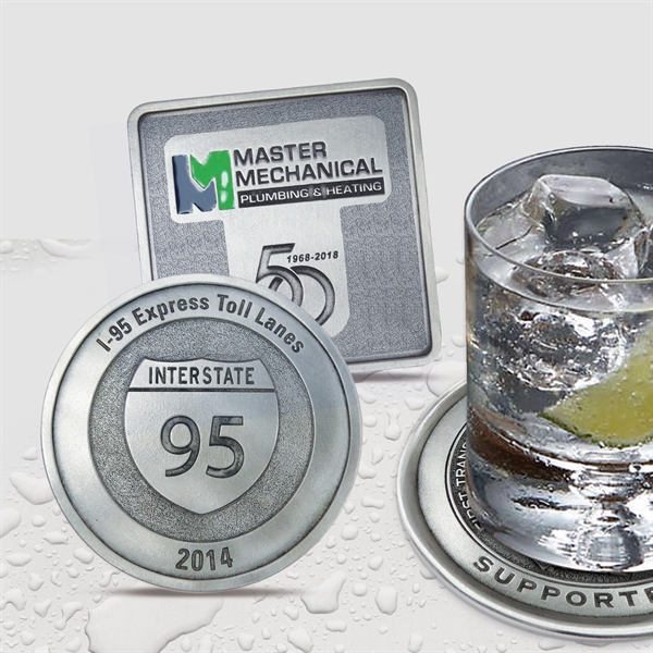 Pewter Finish Coaster