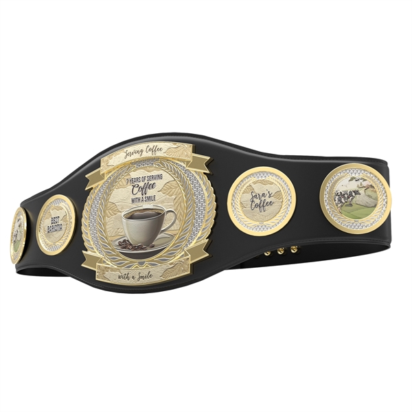 Express Vibraprint® Perpetual Champion Award Belt- Round