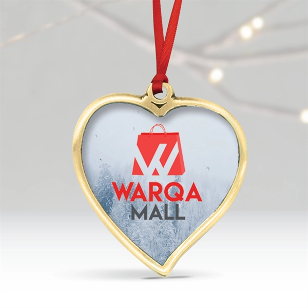 Photoart Heart Ornament (2" x 1.75")