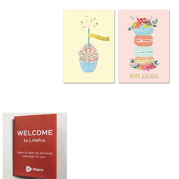 Custom Audio Recording Greeting Cards
