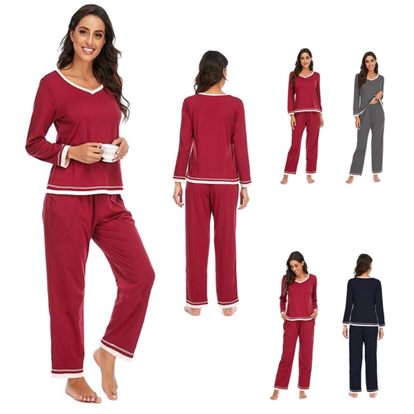 Women Long Sleeved Pajama Suit