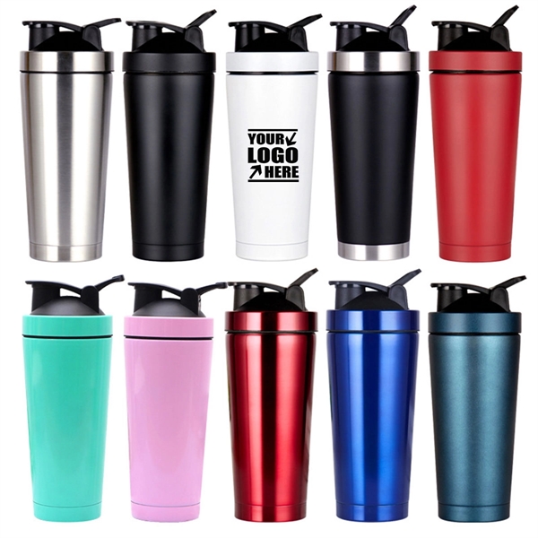Stainless Steel Shaker Bottle With Blenders 25Oz
