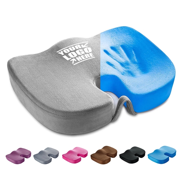 Custom Memory Foam Seat Cushion With Cooling Gel Infused